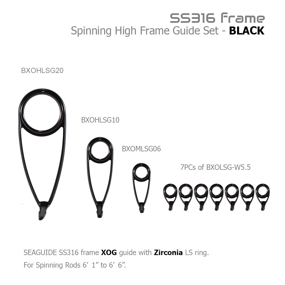 Seaguide Spinning High Frame Guide Set - Main Image