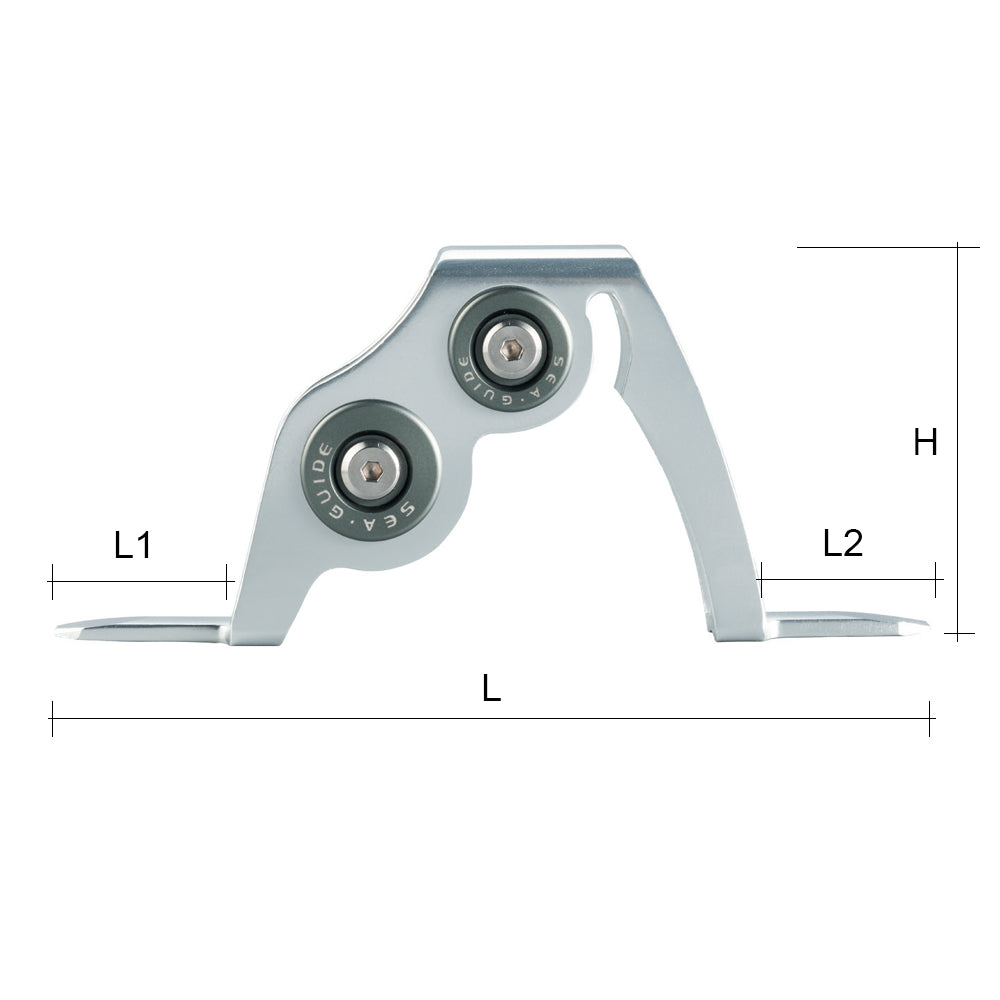 Seaguide Aluminum Heavy Duty Boat Rod Roller Guides ARHG