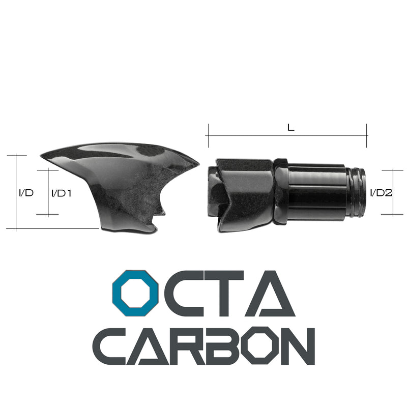 Seaguide OCTA™ Carbon Fiber Split Spinning Reel Seat OMSHSC