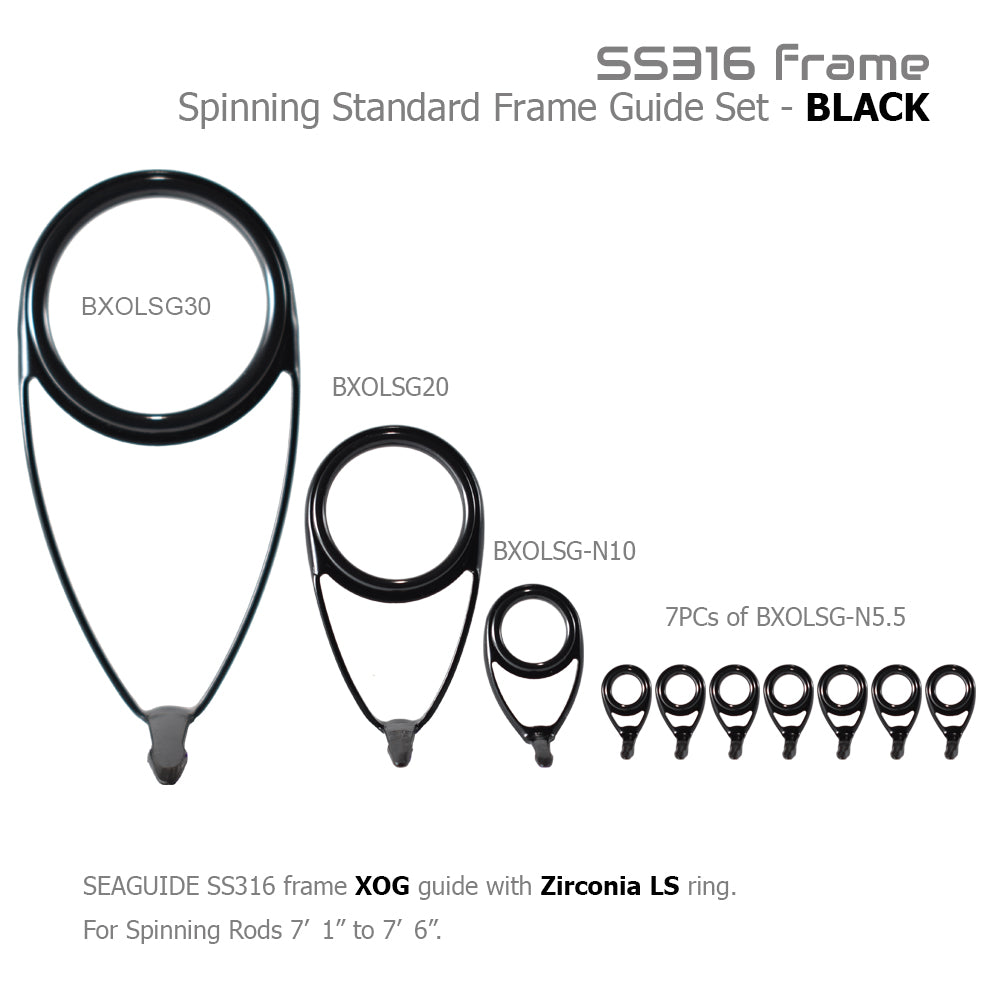 Seaguide Spinning Standard Frame Guide Set