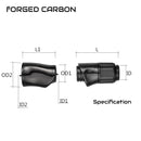 Seaguide Carbon Fiber Spinning Reel Seat CSKS