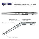Seaguide NEPTUNE™ Foldable Aluminum Trolling Butt